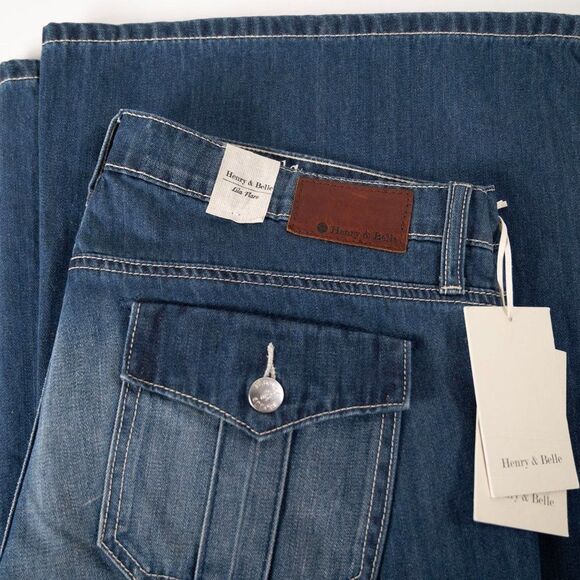 Henry & Belle Lila Flare with Flap Jeans Size 31 - New with Tags - Picture 13 of 13